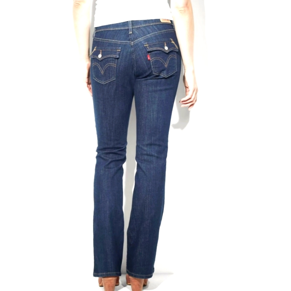 Levi's 515 Womens Boot Cut Button Flap Pocket Jeans Size 8